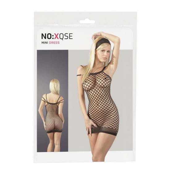 NO:XQSE - Síťované mini šaty - černé (S-L)