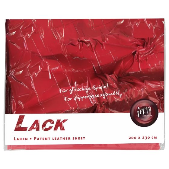 Lakovaný prostěradlo 200x230 cm (červená)