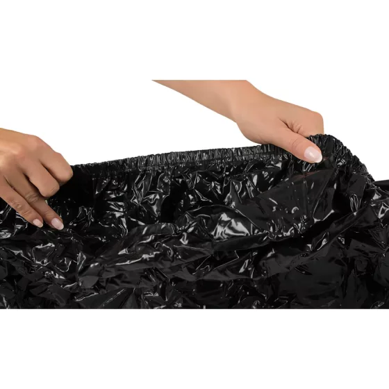 Fetish - Lakovaný prostěradlo - s gumou - 220x220 cm (černé)