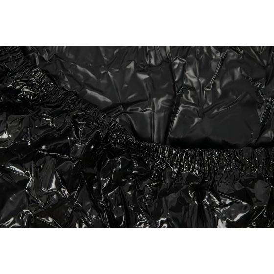 Lakovaná prostěradla s gumou - 220x220 cm (černá)