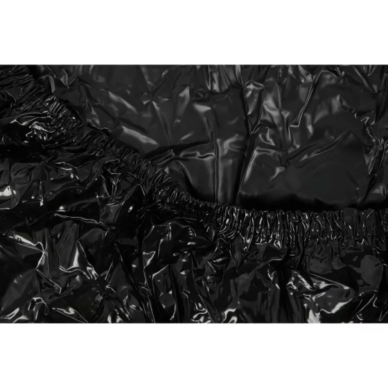 Fetish - Lakovaný prostěradlo - s gumou - 220x220 cm (černé)