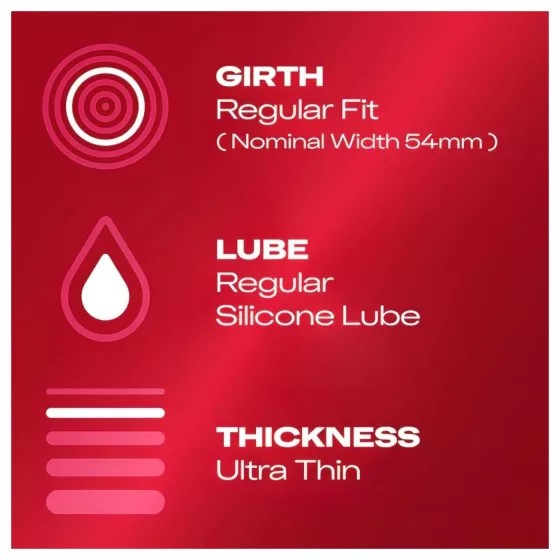 Durex Feel Ultra Thin - extra tenké realistické kondomy - 10 ks