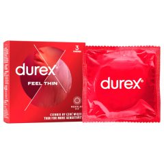 Durex - kondomy - extra tenké pro realistický pocit - 3 ks