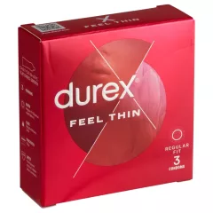 Durex Feel Thin - prezervativ s realistickým pocitem (3 ks)