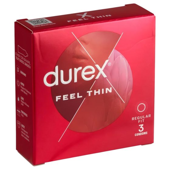 Durex Feel Thin - realistický pocit kondom (3 ks)