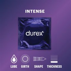Durex Intense - vroubkované a bodované kondomy (10 ks)