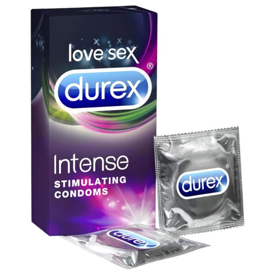 Durex Intense - vroubkované a tečkované kondomy (10 ks)
