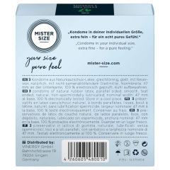 Mister Size tenký kondom - 47 mm (3ks)