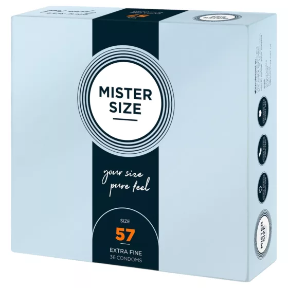Mister Size - tenký kondom - 57 mm - balení 36 ks
