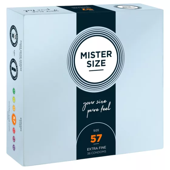 Mister Size - tenký kondom - 57 mm - balení 36 ks