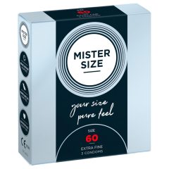 Mister Size tenký kondom - 60mm (3 ks)