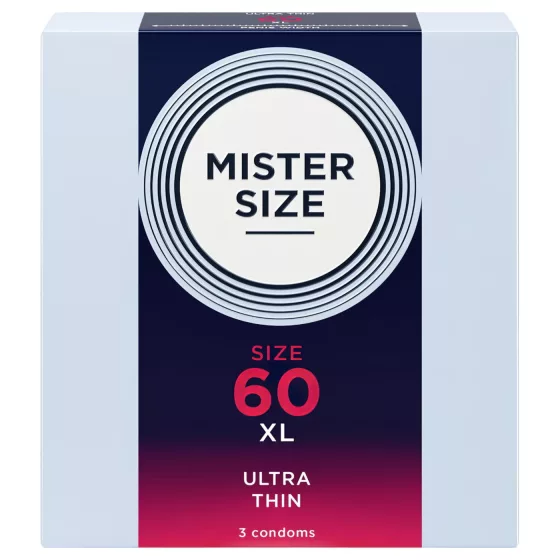 Mister Size - tenký kondom - 60 mm - 3 ks