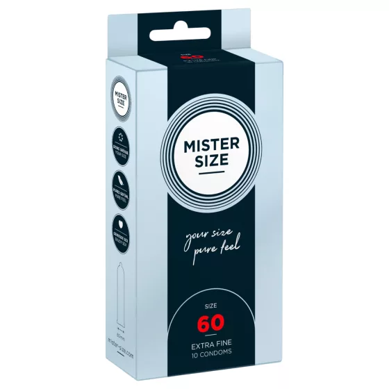 Mister Size - tenký kondom - 60 mm - balení 10 ks