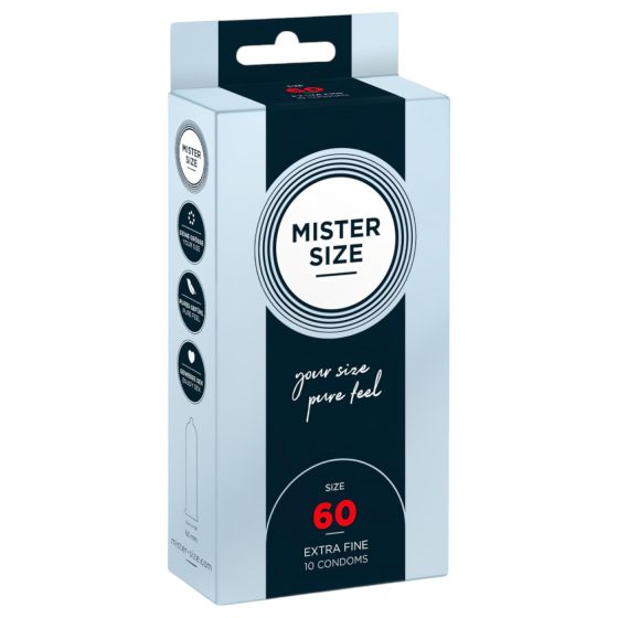 Mister Size tenký kondom - 60mm (10 ks)