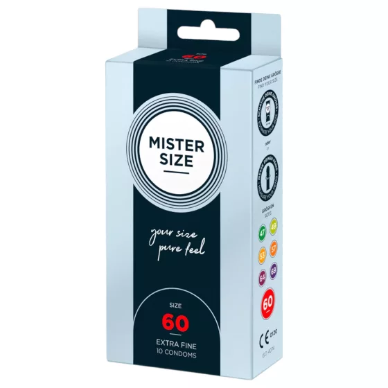Mister Size - tenký kondom - 60 mm - balení 10 ks