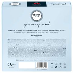 Mister Size tenký kondom - 60mm (36ks)