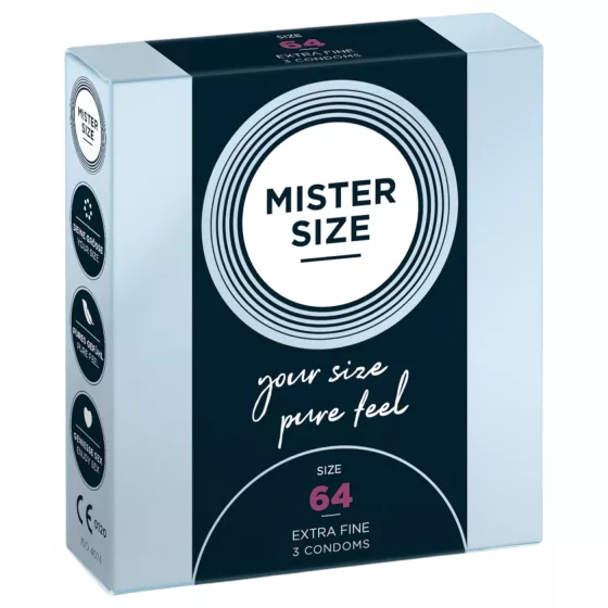 Mister Size - kondom extra tenký - 64 mm - 3 ks