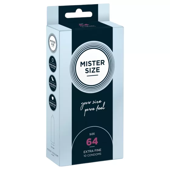 Mister Size - tenký kondom - 64 mm - balení 10 ks