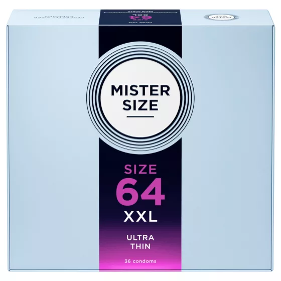 Mister Size - extra tenký kondom - 64 mm - 36 ks