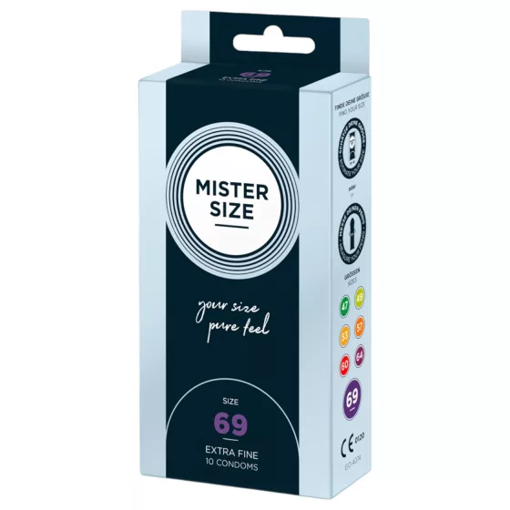 Mister Size - tenké kondomy - 69 mm - 10 ks