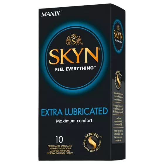 Manix SKYN Extra Lubricated - extra lubrikovaný bezlatexový kondom (10 ks)
