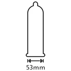 Secura Extra Fun - vroubkovaný kondom - 53mm - 12 kusů