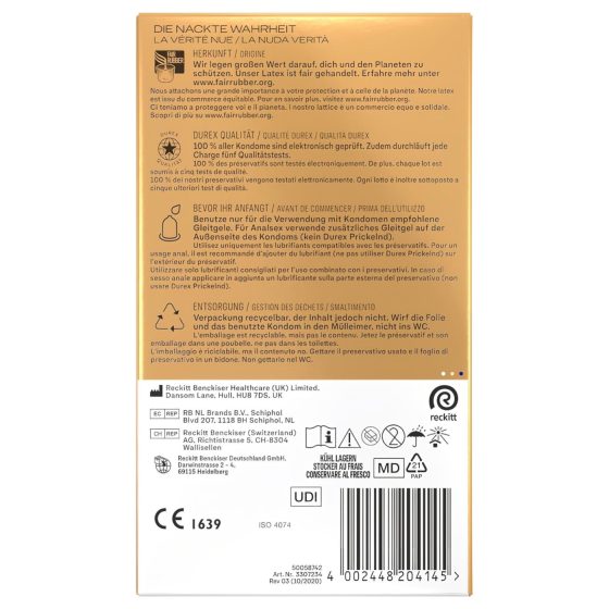 Durex Hautnah - extra tenký kondom - 10 ks