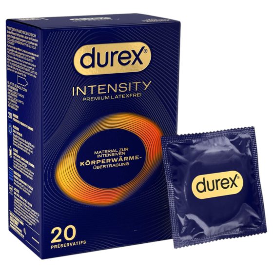 Durex Intensity - ultra tenké latexové kondomy - bez latexu - 20 ks