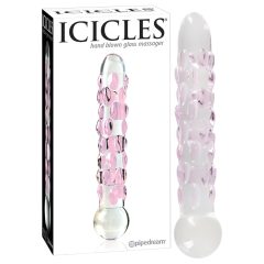 Icicles No. 7 - perlové skleněné dildo