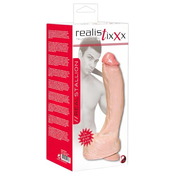 Realistixxx Giant - extra velké dildo (přírodní)