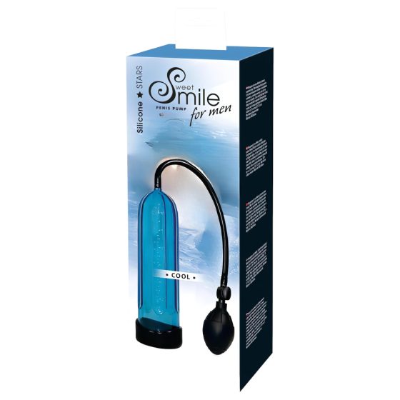 SMILE Cool - penisová pumpa (modrá)