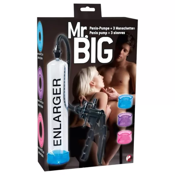 You2Toys - Mr. Big - sada vakuové pumpy na penis (průhledná)