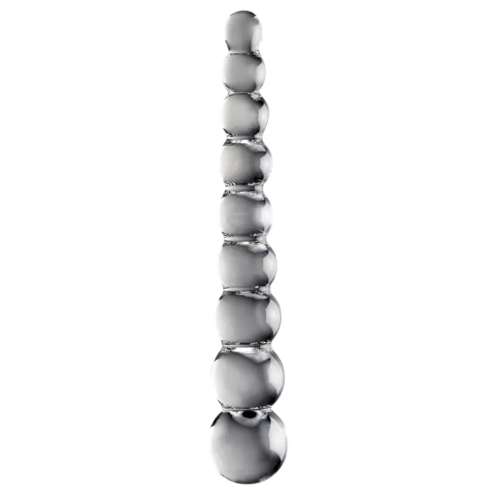 Icicles No. 2 - skleněné dildo s výstupky - čiré