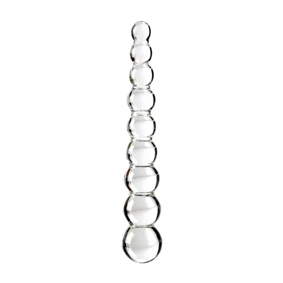 Icicles No. 2 - skleněné dildo s výstupky - čiré