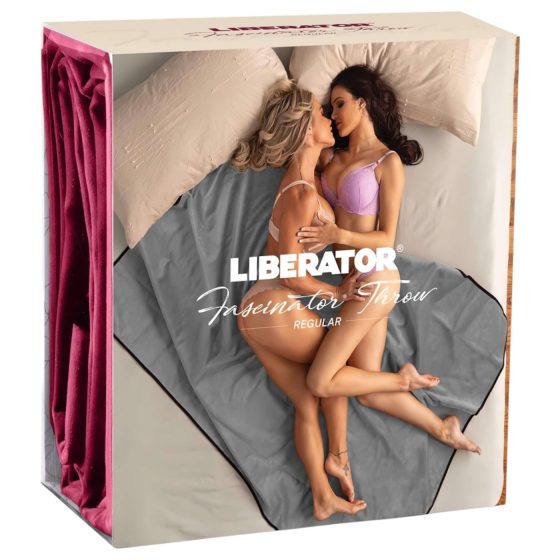 Liberator Fascinator Throw - mikrovláknová sexuální přikrývka (červená)