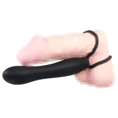   You2Toys - Speciální anální dildo a kroužek na penis - černá