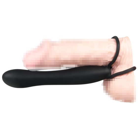 You2Toys - Speciální anální dildo a kroužek na penis - černá