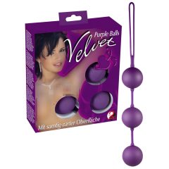 You2Toys - Sametové fialové trojité venušiny kuličky