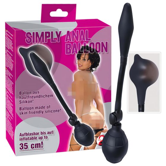 You2Toys - Nafukovací anální dildo (černé)