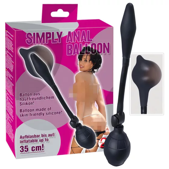 You2Toys - nafukovací anální dildo (černé)