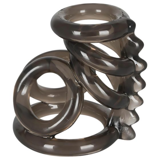 Bad Kitty - erekční kroužek na penis a varlata s hroty