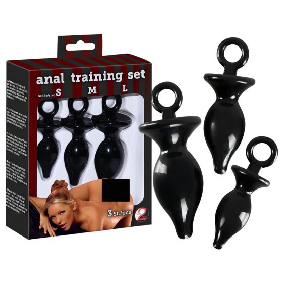 You2Toys - Sada pro anální trénink - 3 ks (černá)