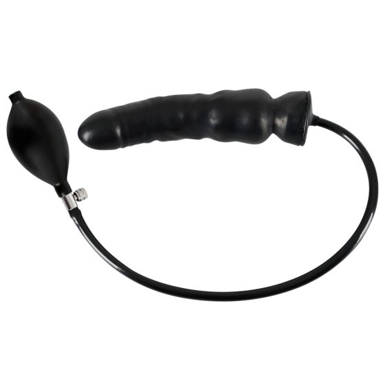 LATEX - Nafukovací dildo (černé)