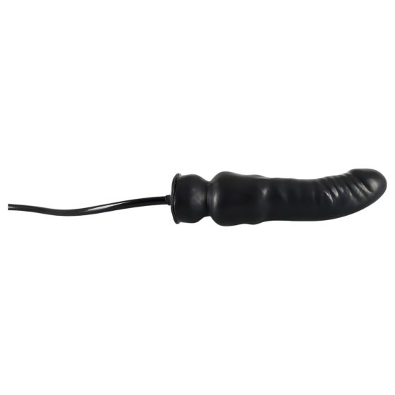 LATEX - Nafukovací dildo (černé)