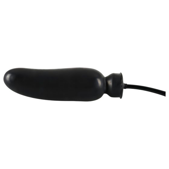 LATEX - Nafukovací dildo (černé)