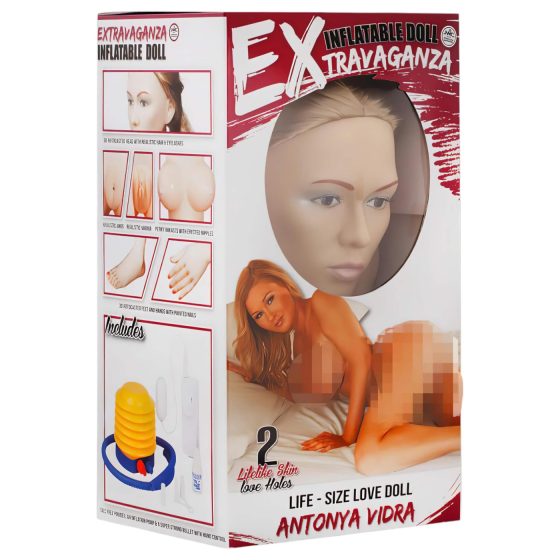 Antonya Vidra - gumová dáma s napůl zvednutou nohou