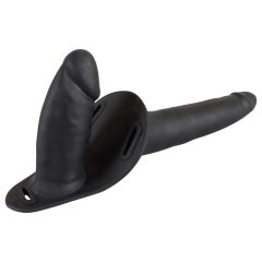 You2Toys - Připínací silikonové dildo duo (černé)