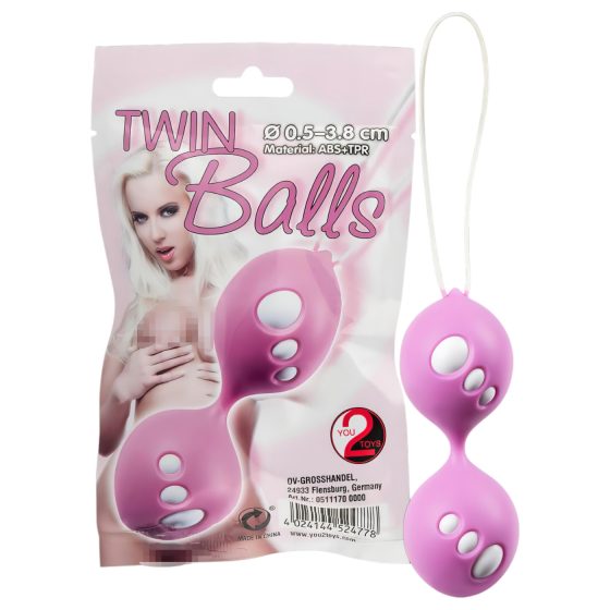 You2Toys - Twin Balls - duo gejšiných kuliček (růžové)