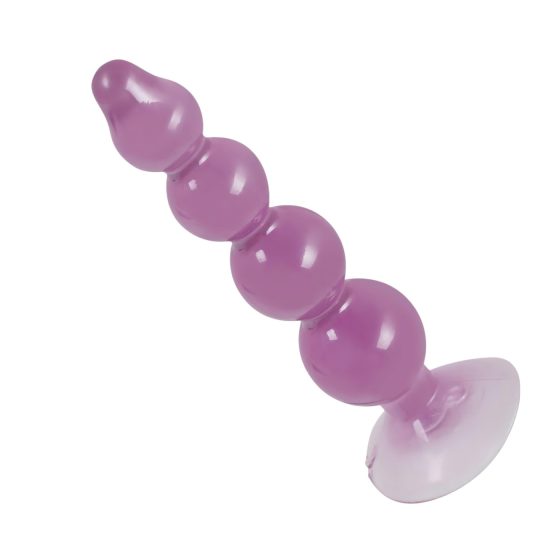You2Toys - anální korále - anální kolík s přísavkou (fialový)