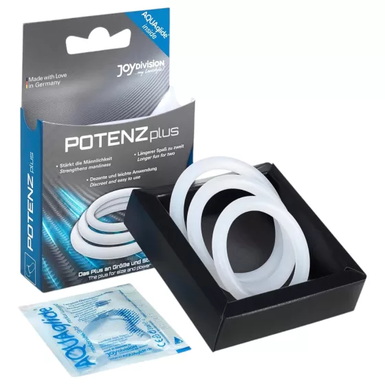 POTENZplus erekční kroužek na penis - sada (3 ks)